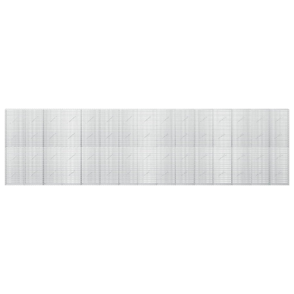 vidaXL Gabion z drutu 3,5 mm i siatką 5x2,5 cm 750x10x200 cm