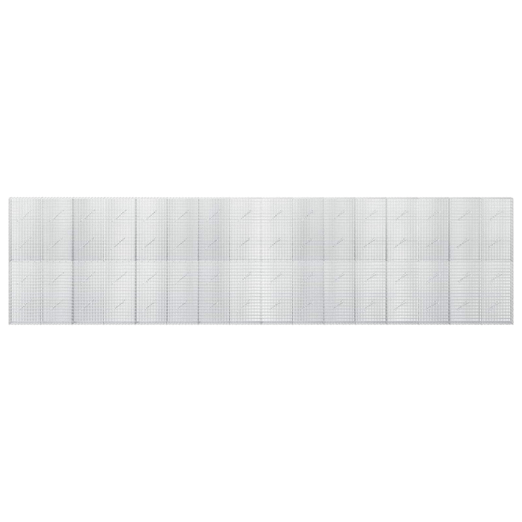 vidaXL Gabion z drutu 3,5 mm i siatką 5x2,5 cm 800x10x200 cm