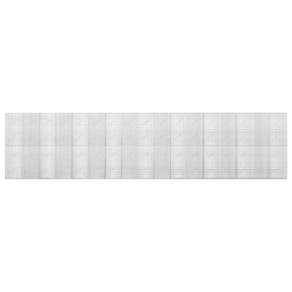 vidaXL Gabion z drutu 3,5 mm i siatką 5x2,5 cm 850x10x200 cm