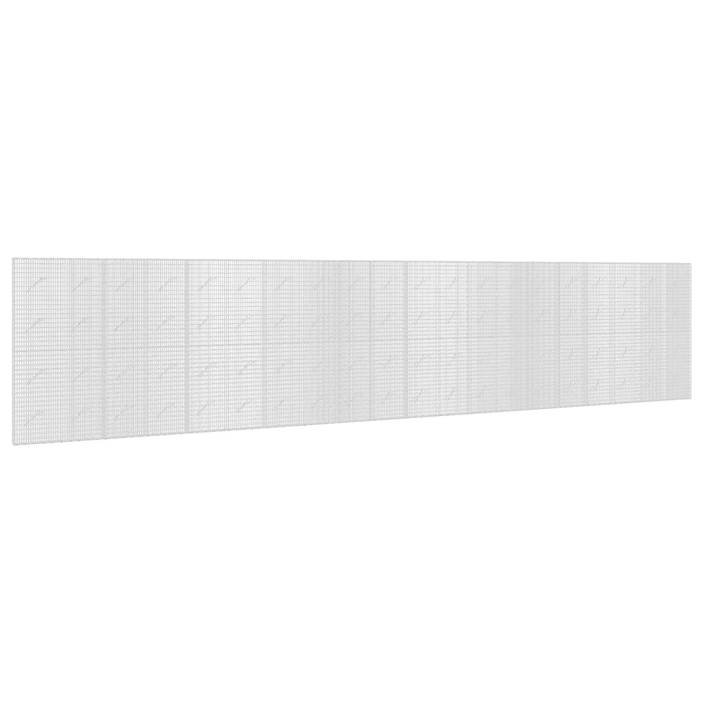 vidaXL Gabion z drutu 3,5 mm i siatką 5x2,5 cm 1000x10x200 cm