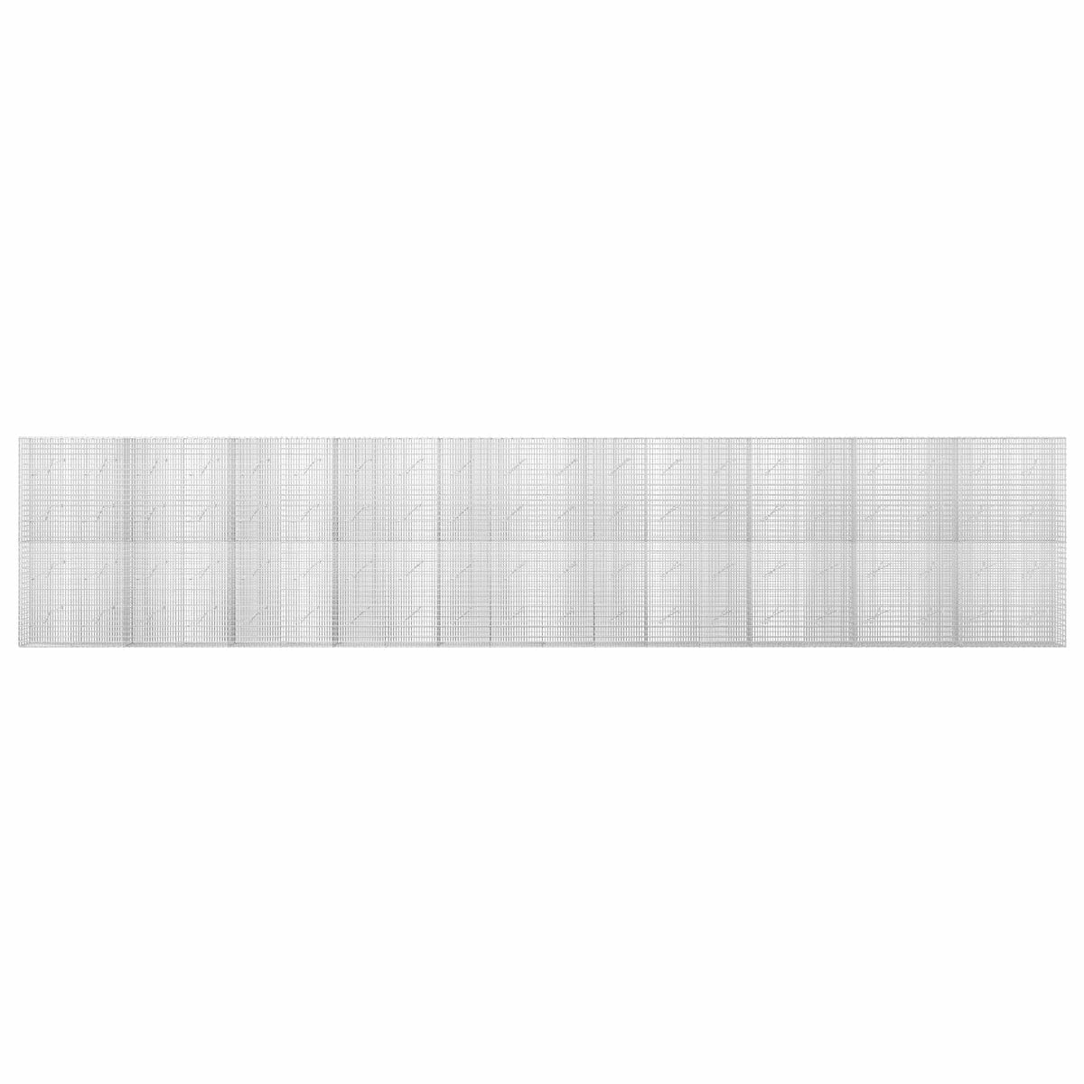 vidaXL Gabion z drutu 3,5 mm i siatką 5x2,5 cm 1000x10x200 cm