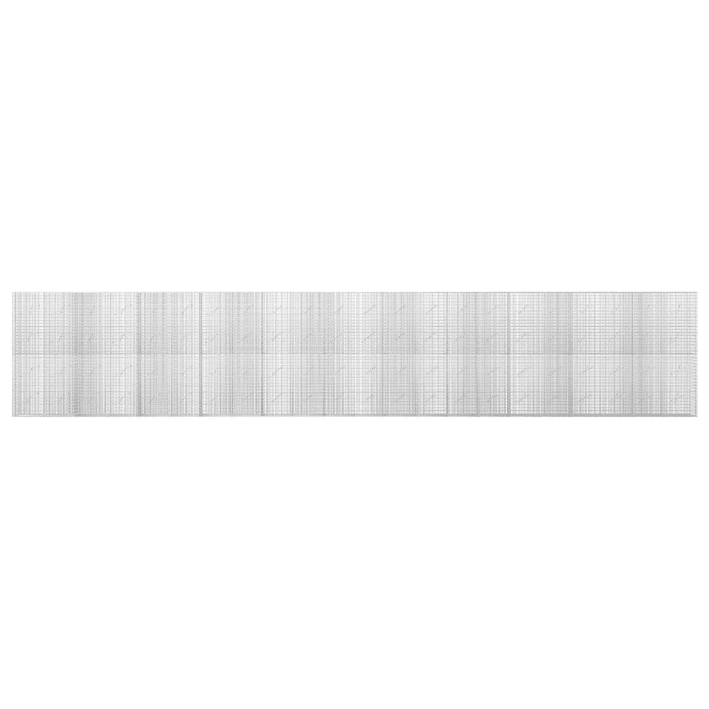 vidaXL Gabion z drutu 3,5 mm i siatką 5x2,5 cm 1100x10x200 cm