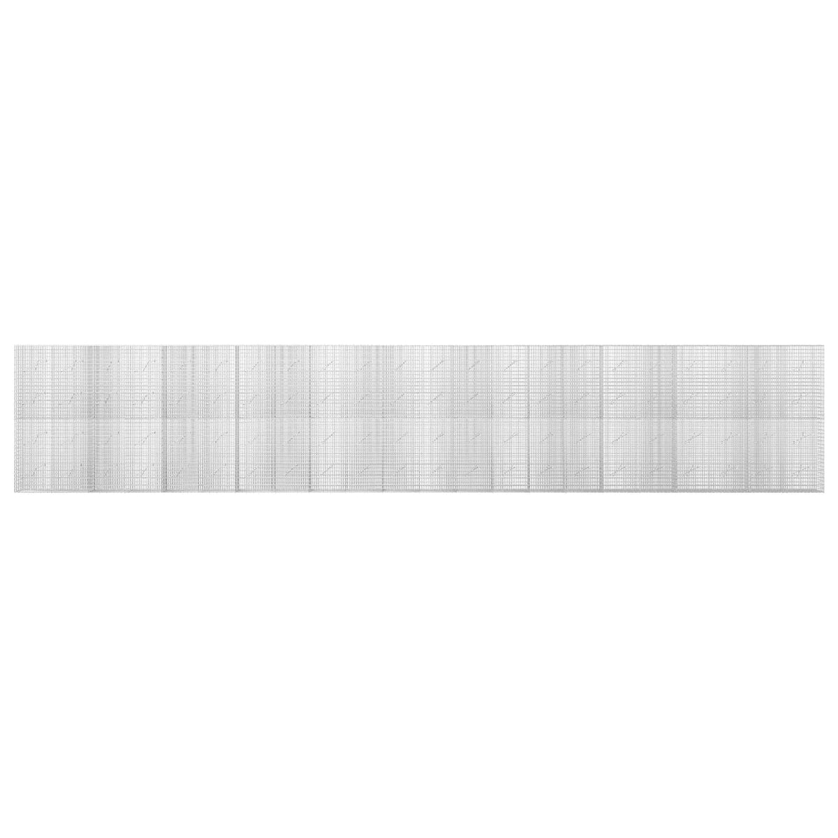 vidaXL Gabion z drutu 3,5 mm i siatką 5x2,5 cm 1100x10x200 cm