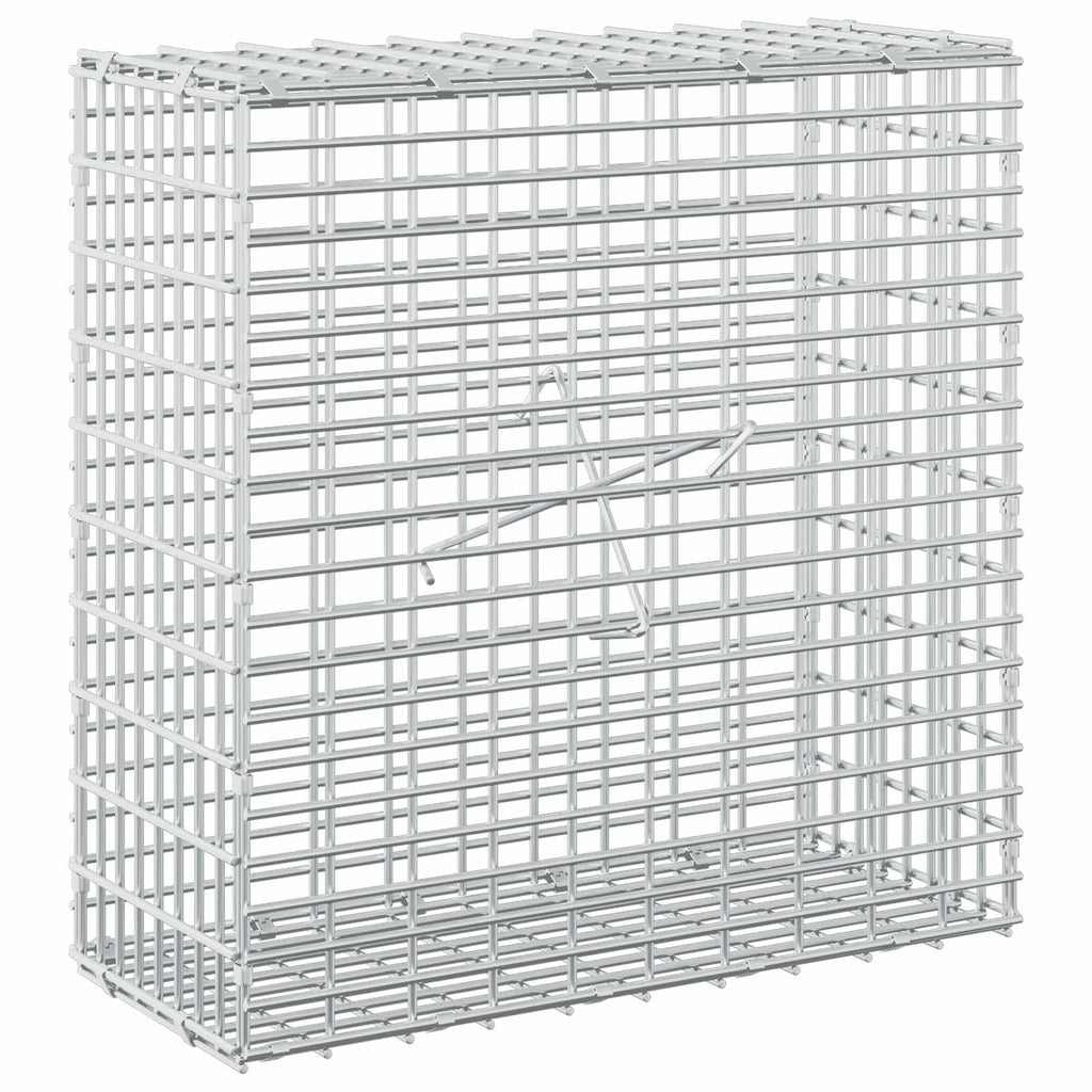 vidaXL Gabion z drutu 3,5 mm i siatką 5x2,5 cm 50x20x50 cm