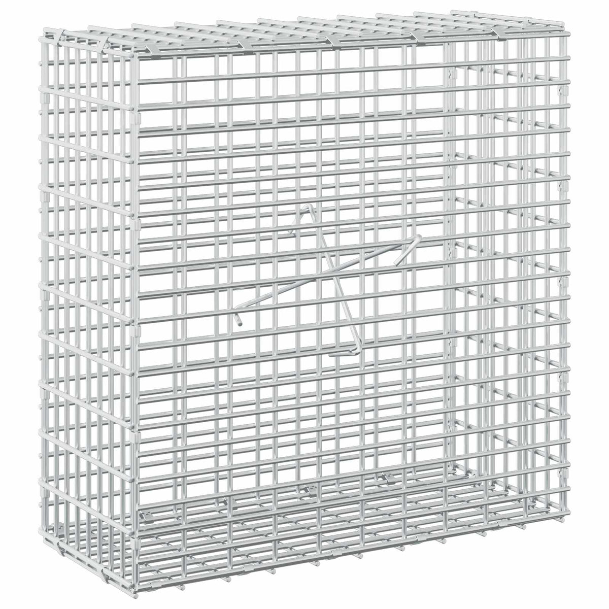 vidaXL Gabion z drutu 3,5 mm i siatką 5x2,5 cm 50x20x50 cm
