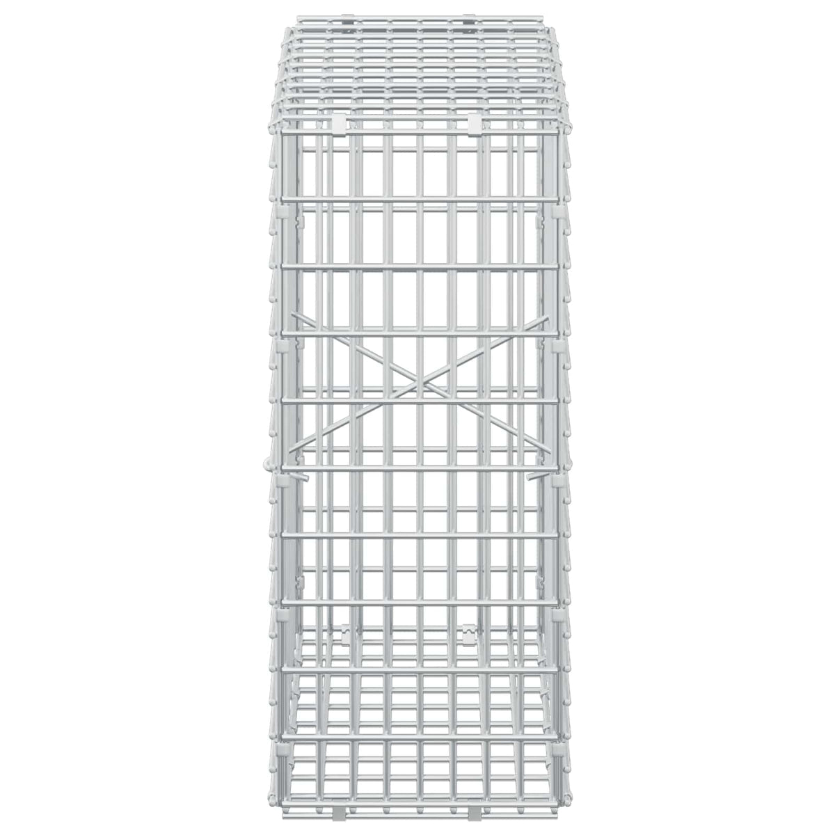 vidaXL Gabion z drutu 3,5 mm i siatką 5x2,5 cm 50x20x50 cm