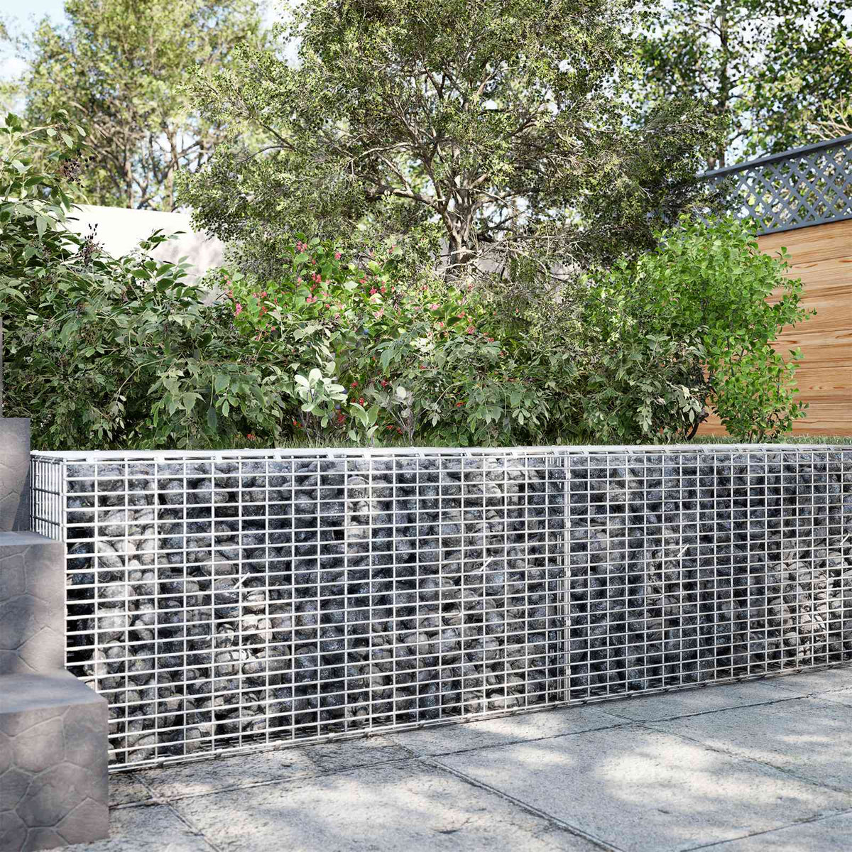 vidaXL Gabion z drutu 3,5 mm i siatką 5x2,5 cm 150x20x50 cm