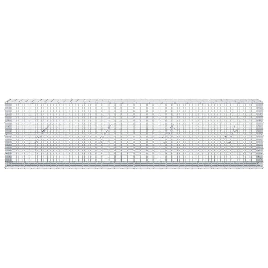vidaXL Gabion z drutu 3,5 mm i siatką 5x2,5 cm 200x20x50 cm