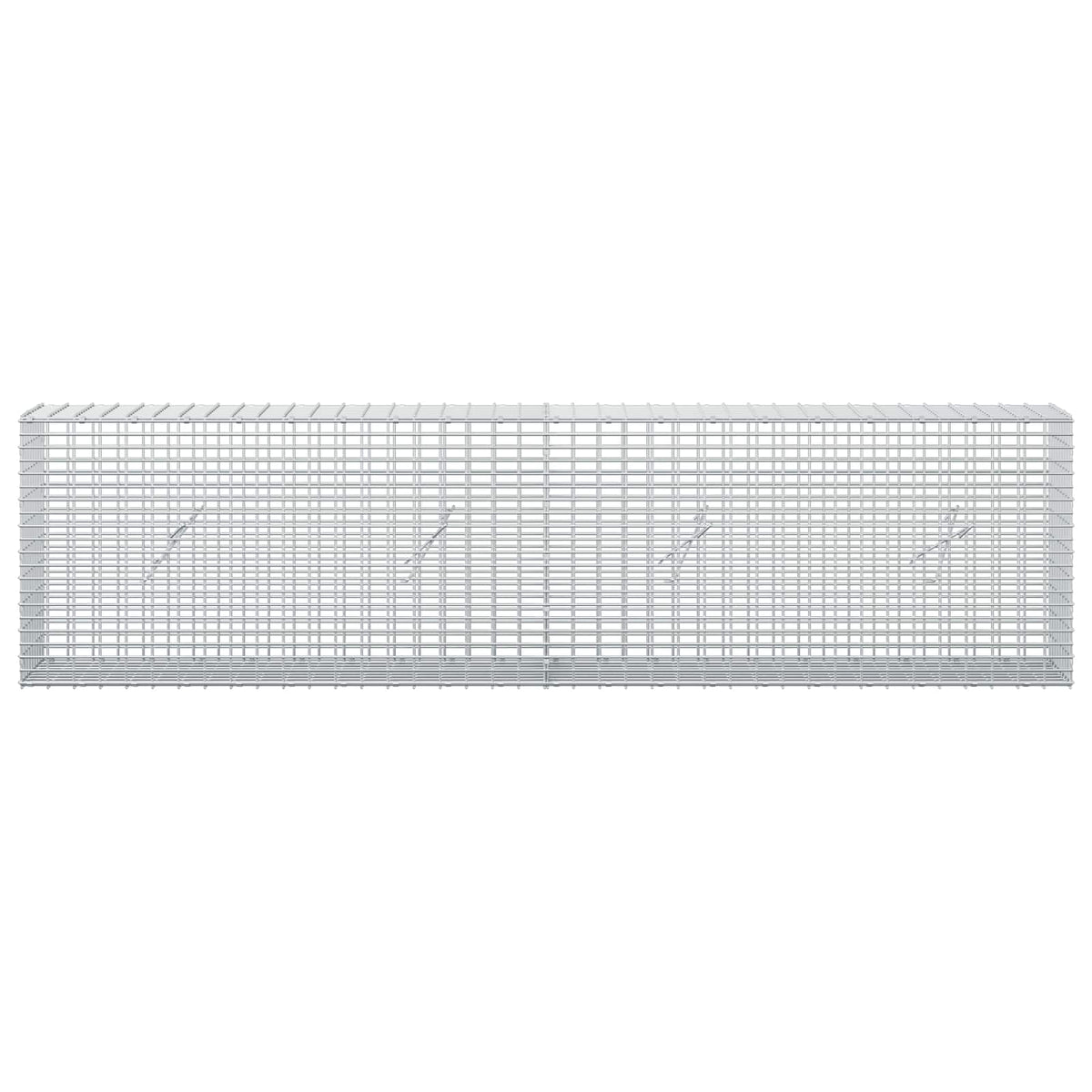vidaXL Gabion z drutu 3,5 mm i siatką 5x2,5 cm 200x20x50 cm