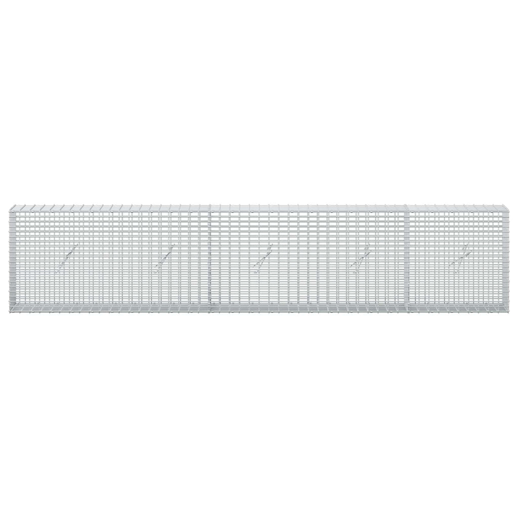 vidaXL Gabion z drutu 3,5 mm i siatką 5x2,5 cm 250x20x50 cm