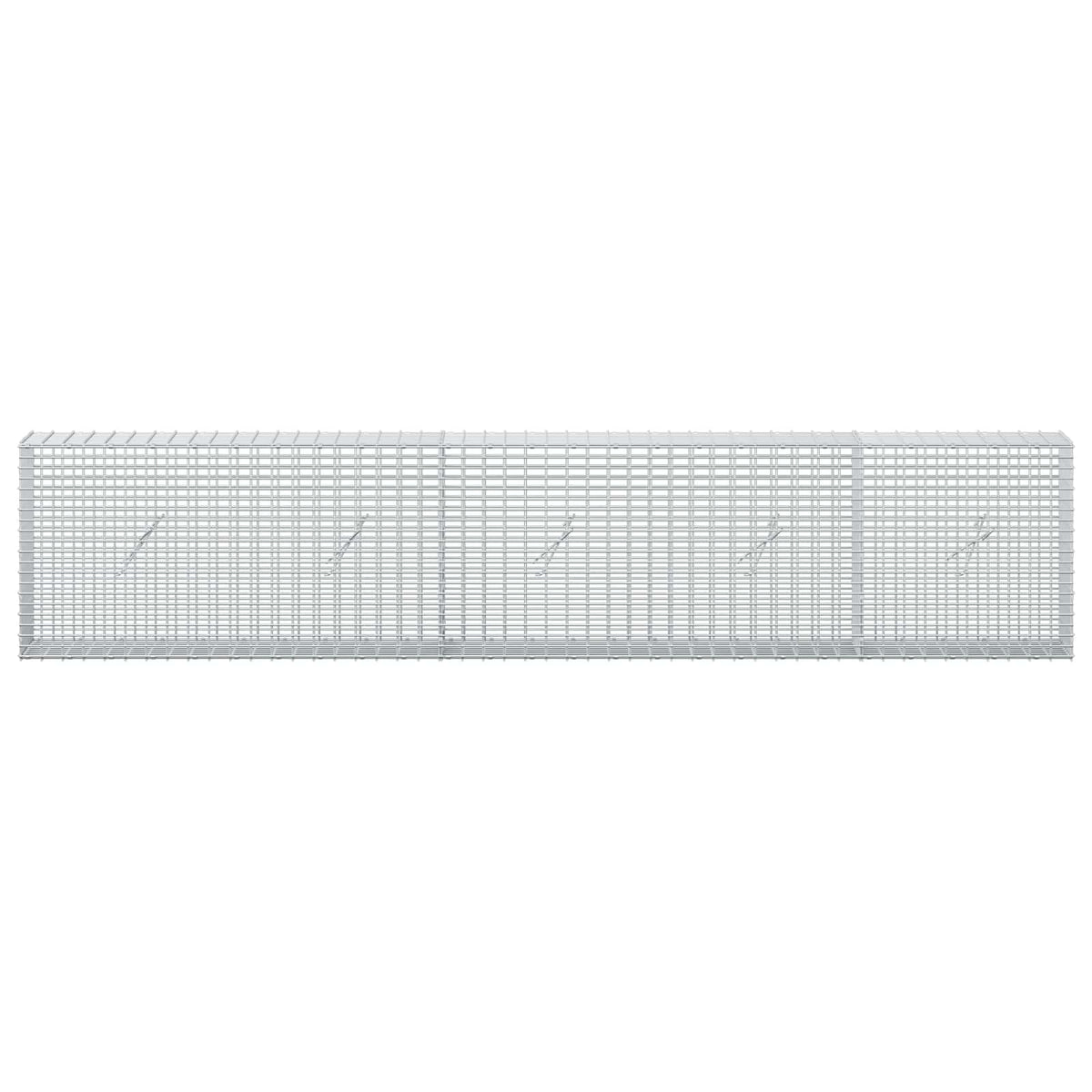 vidaXL Gabion z drutu 3,5 mm i siatką 5x2,5 cm 250x20x50 cm