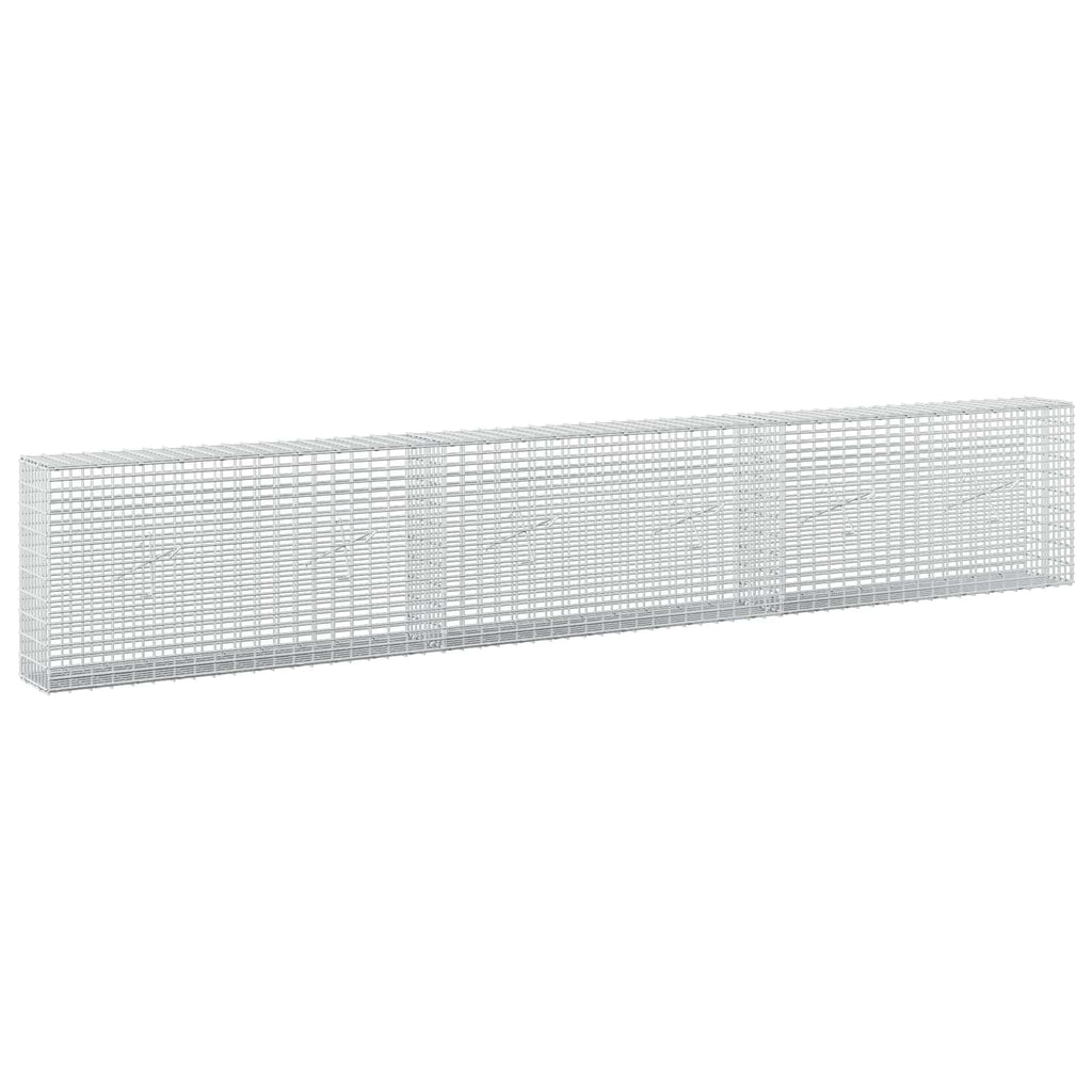 vidaXL Gabion z drutu 3,5 mm i siatką 5x2,5 cm 300x20x50 cm