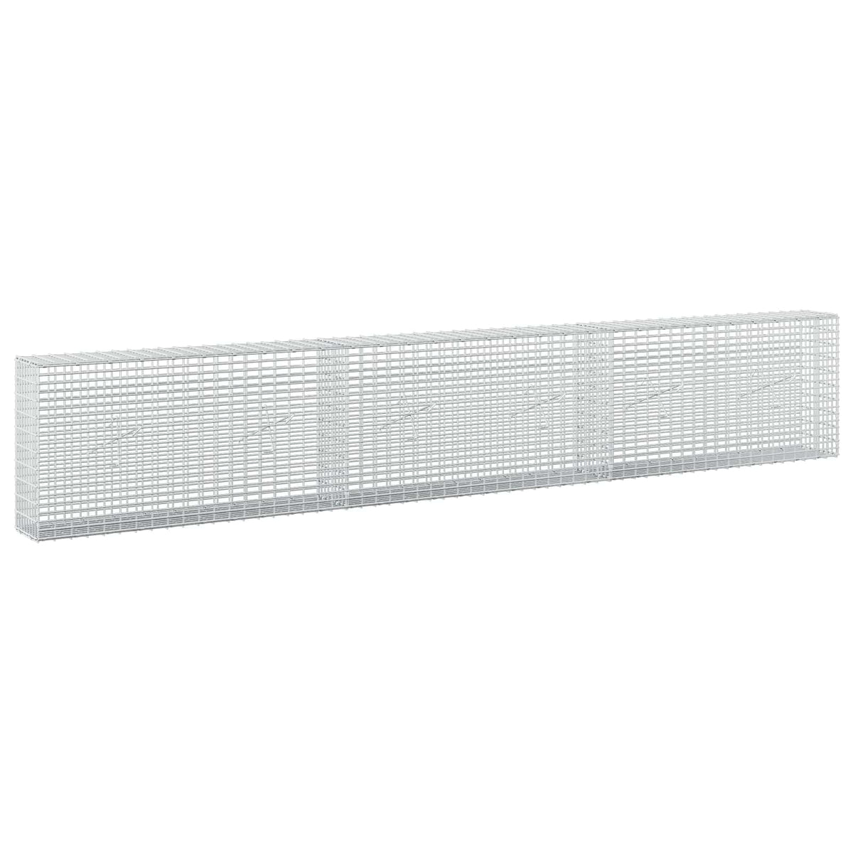 vidaXL Gabion z drutu 3,5 mm i siatką 5x2,5 cm 300x20x50 cm