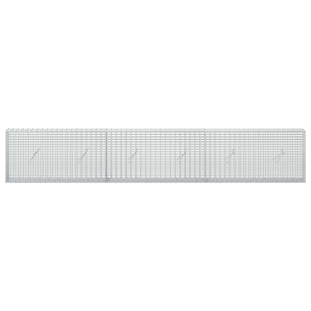 vidaXL Gabion z drutu 3,5 mm i siatką 5x2,5 cm 300x20x50 cm