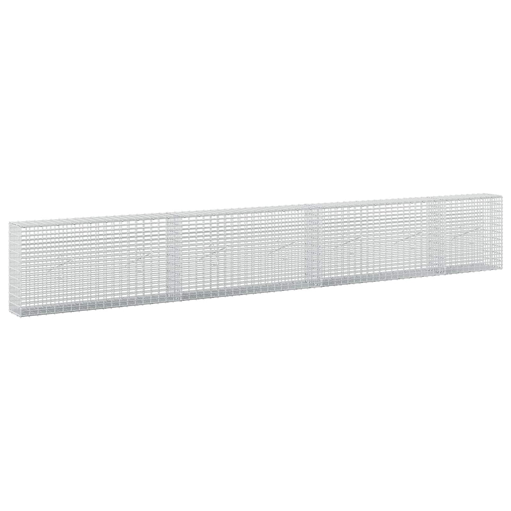 vidaXL Gabion z drutu 3,5 mm i siatką 5x2,5 cm 350x20x50 cm