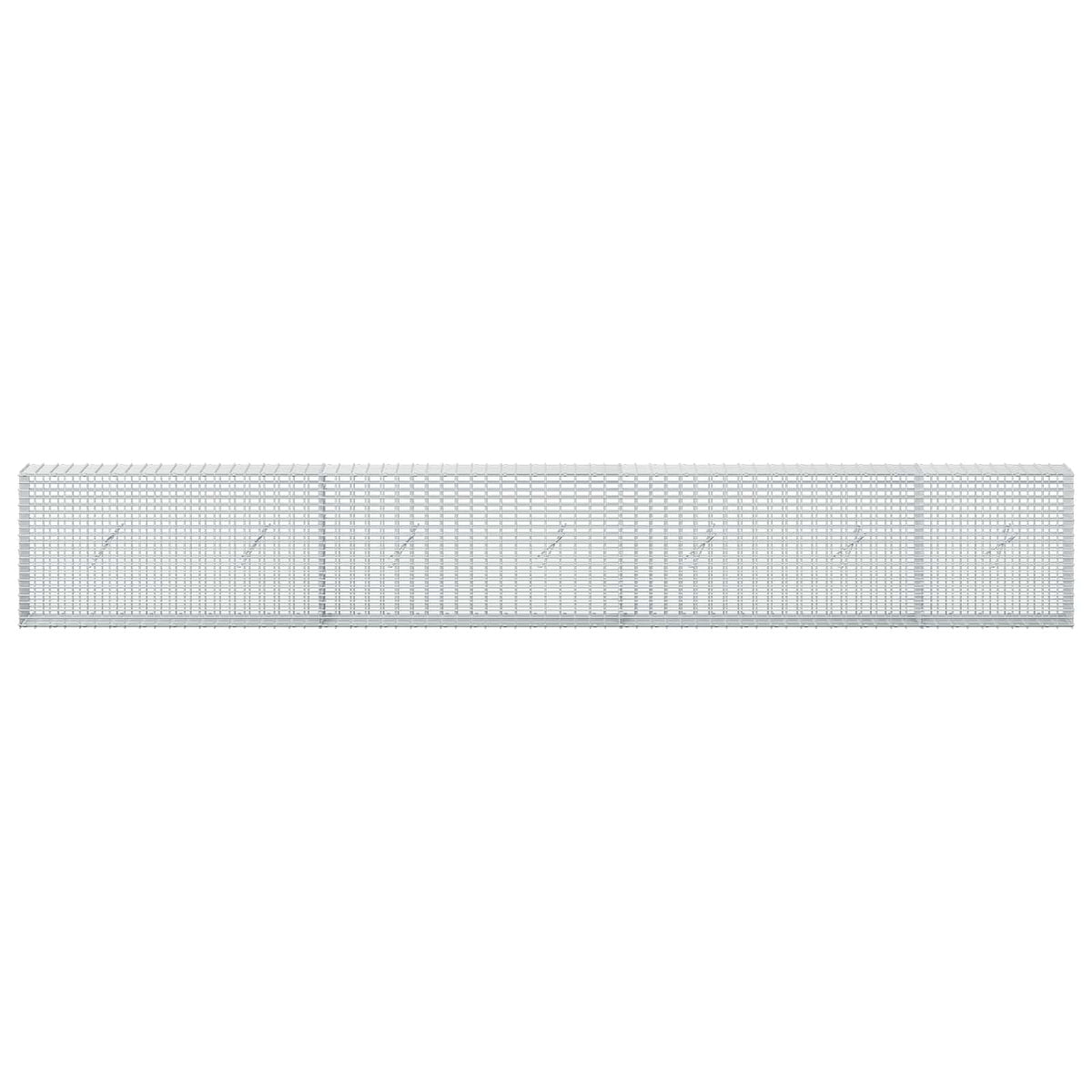 vidaXL Gabion z drutu 3,5 mm i siatką 5x2,5 cm 350x20x50 cm