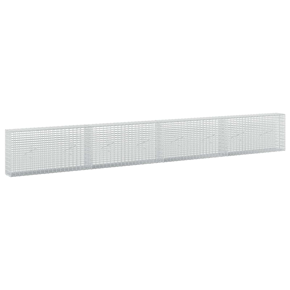 vidaXL Gabion z drutu 3,5 mm i siatką 5x2,5 cm 400x20x50 cm