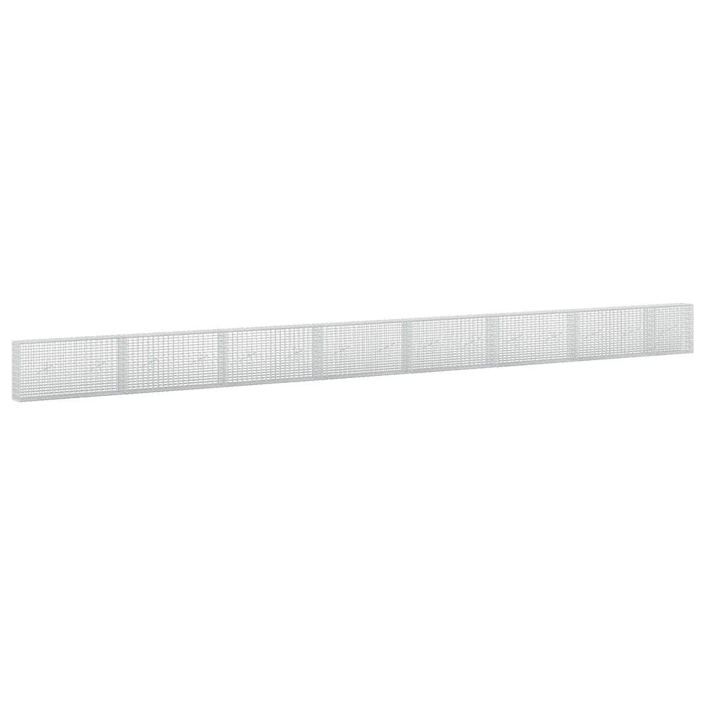 vidaXL Gabion z drutu 3,5 mm i siatką 5x2,5 cm 750x20x50 cm
