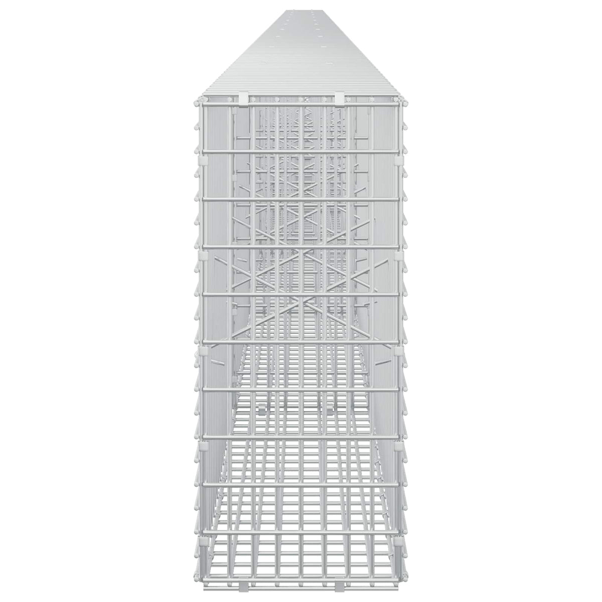 vidaXL Gabion z drutu 3,5 mm i siatką 5x2,5 cm 1050x20x50 cm
