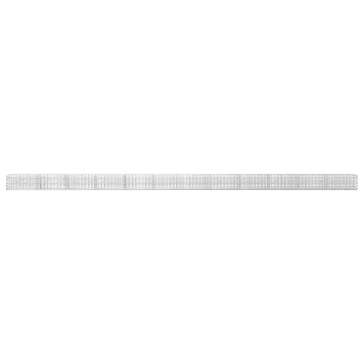 vidaXL Gabion z drutu 3,5 mm i siatką 5x2,5 cm 1200x20x50 cm