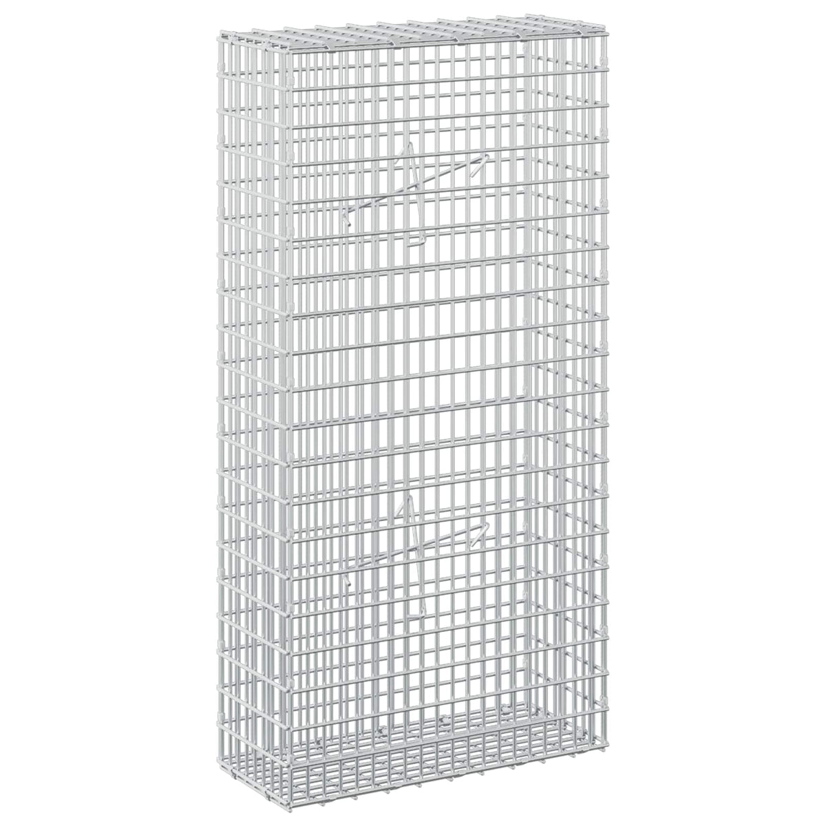 vidaXL Gabion z drutu 3,5 mm i siatką 5x2,5 cm 50x20x100 cm