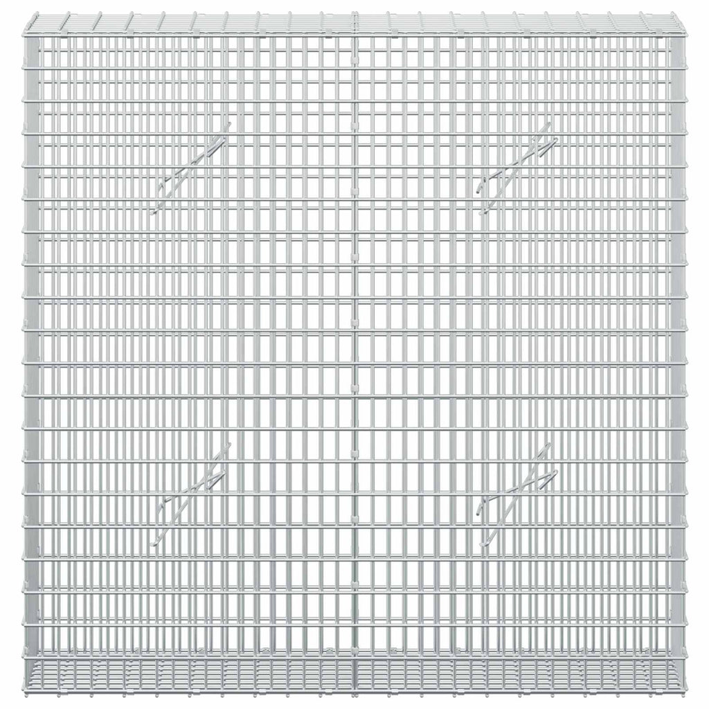 vidaXL Gabion z drutu 3,5 mm i siatką 5x2,5 cm 100x20x100 cm