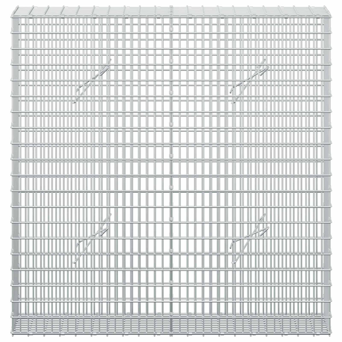 vidaXL Gabion z drutu 3,5 mm i siatką 5x2,5 cm 100x20x100 cm