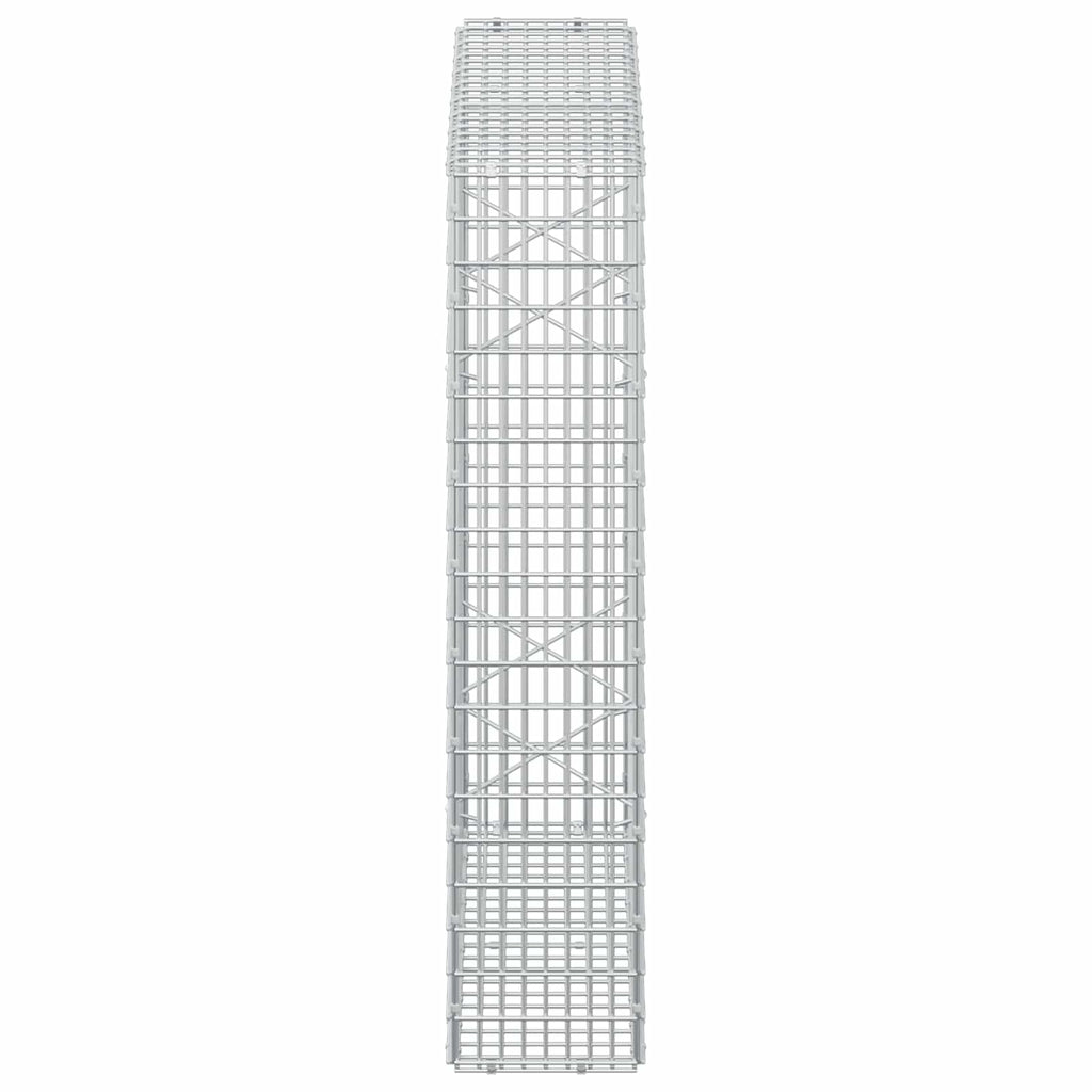 vidaXL Gabion z drutu 3,5 mm i siatką 5x2,5 cm 100x20x100 cm