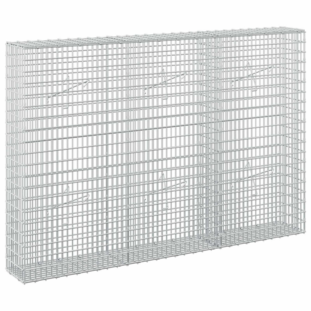 vidaXL Gabion z drutu 3,5 mm i siatką 5x2,5 cm 150x20x100 cm