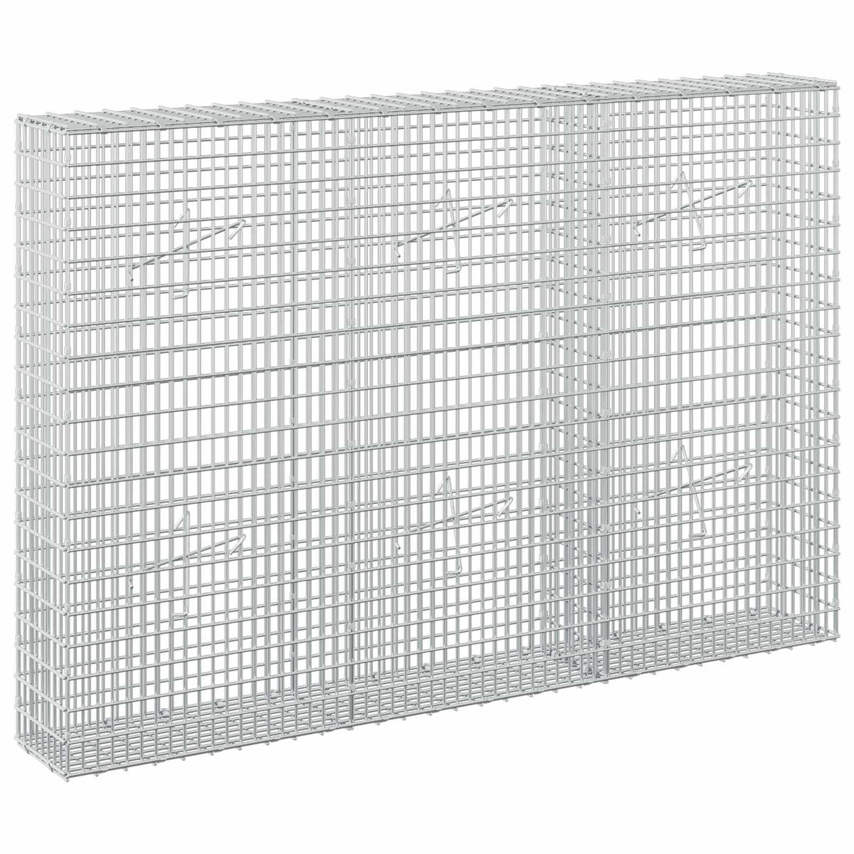 vidaXL Gabion z drutu 3,5 mm i siatką 5x2,5 cm 150x20x100 cm