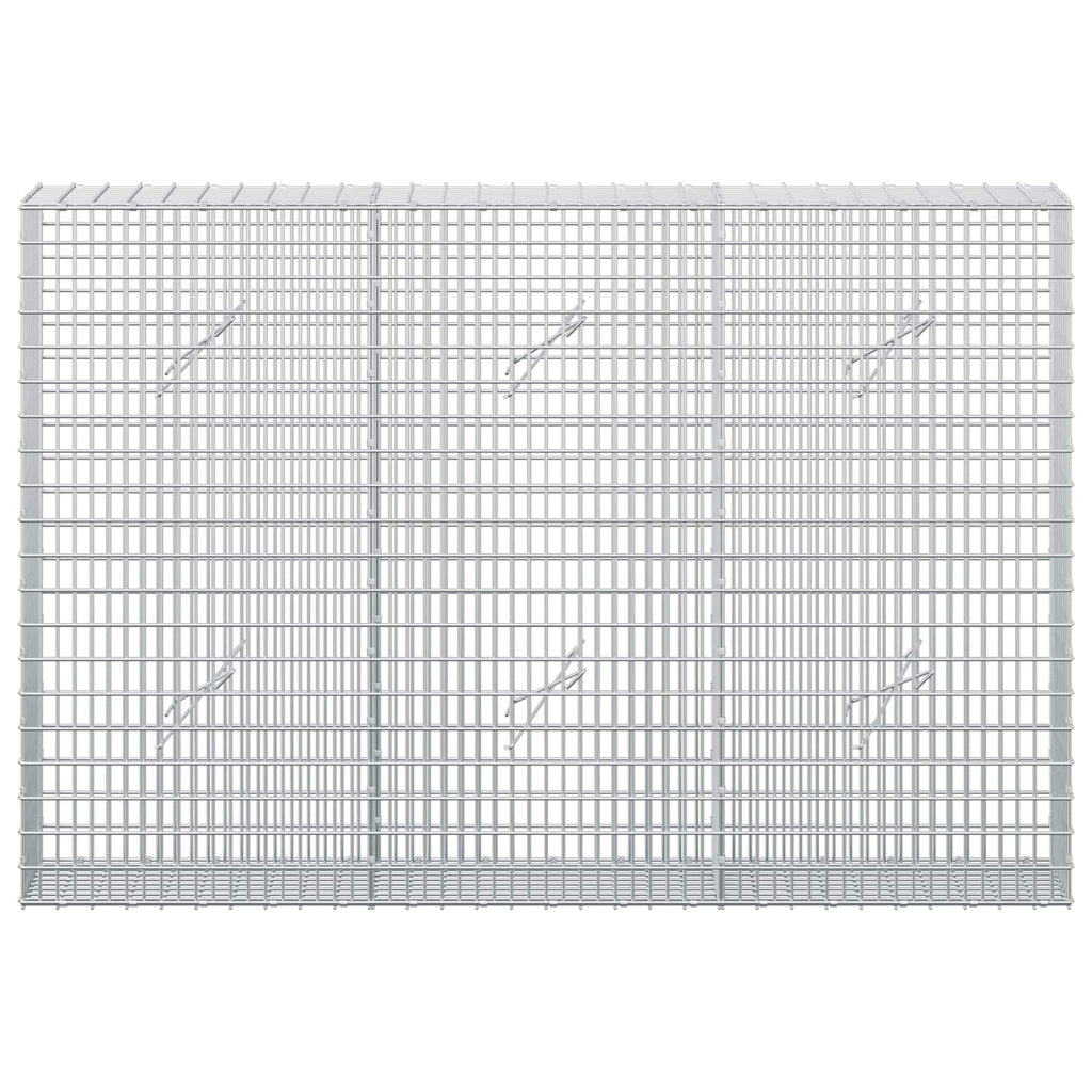 vidaXL Gabion z drutu 3,5 mm i siatką 5x2,5 cm 150x20x100 cm