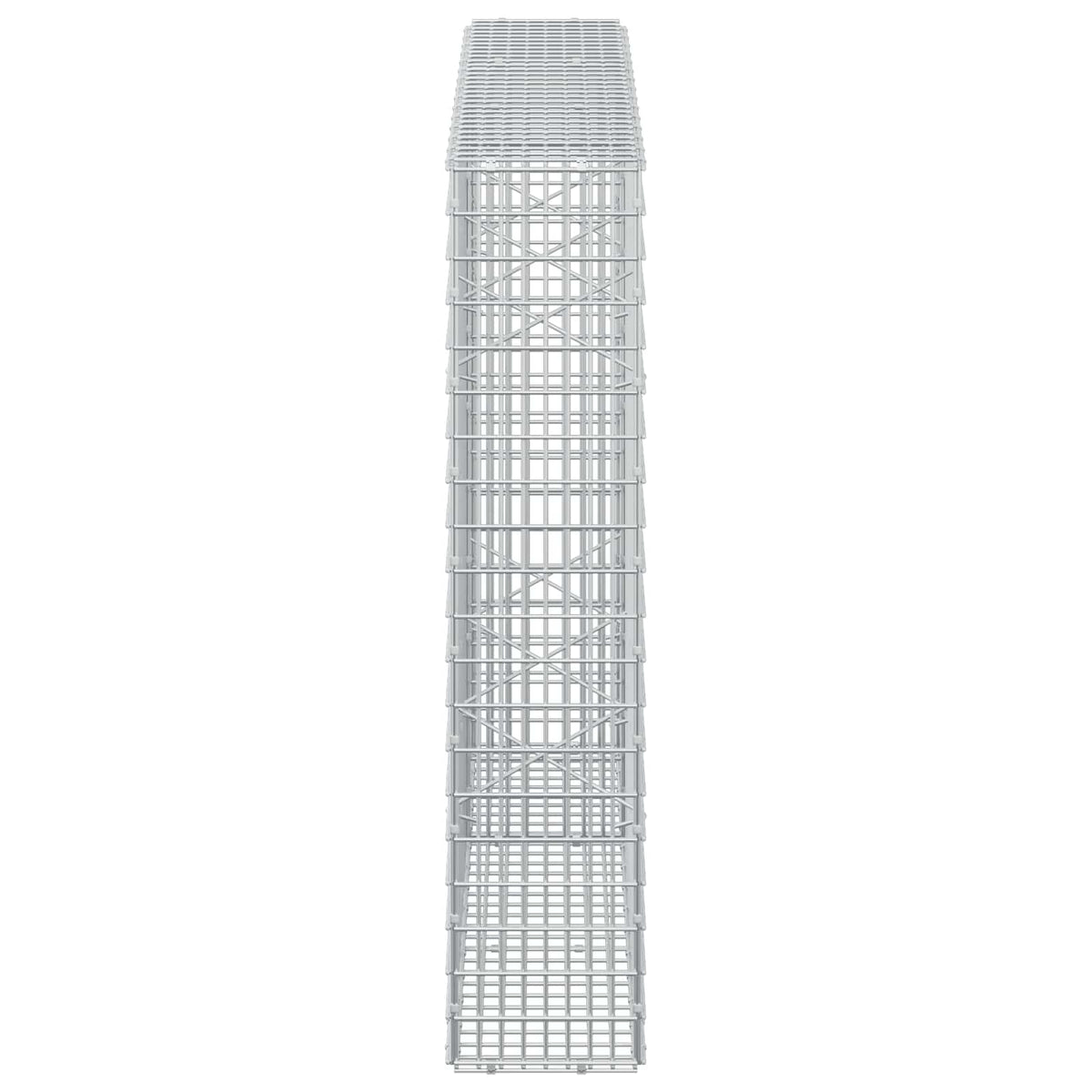 vidaXL Gabion z drutu 3,5 mm i siatką 5x2,5 cm 150x20x100 cm