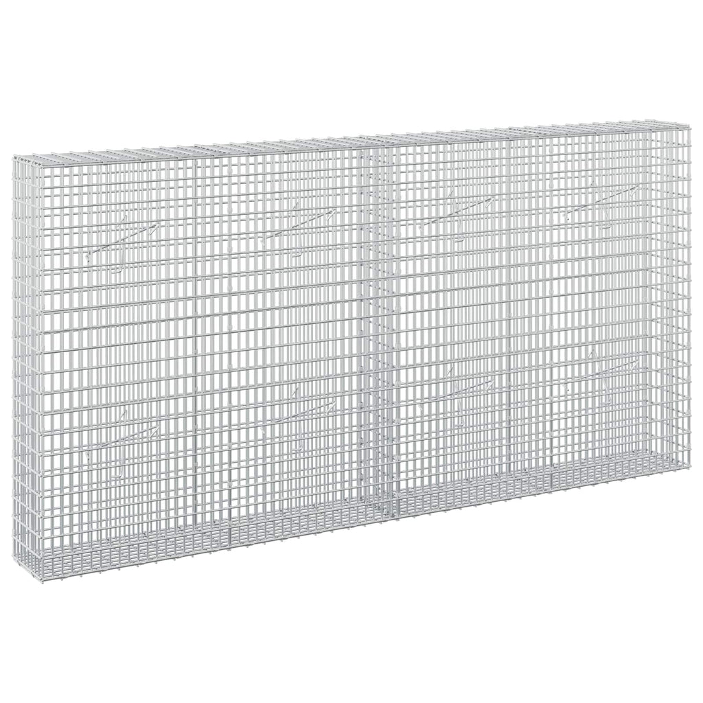 vidaXL Gabion z drutu 3,5 mm i siatką 5x2,5 cm 200x20x100 cm