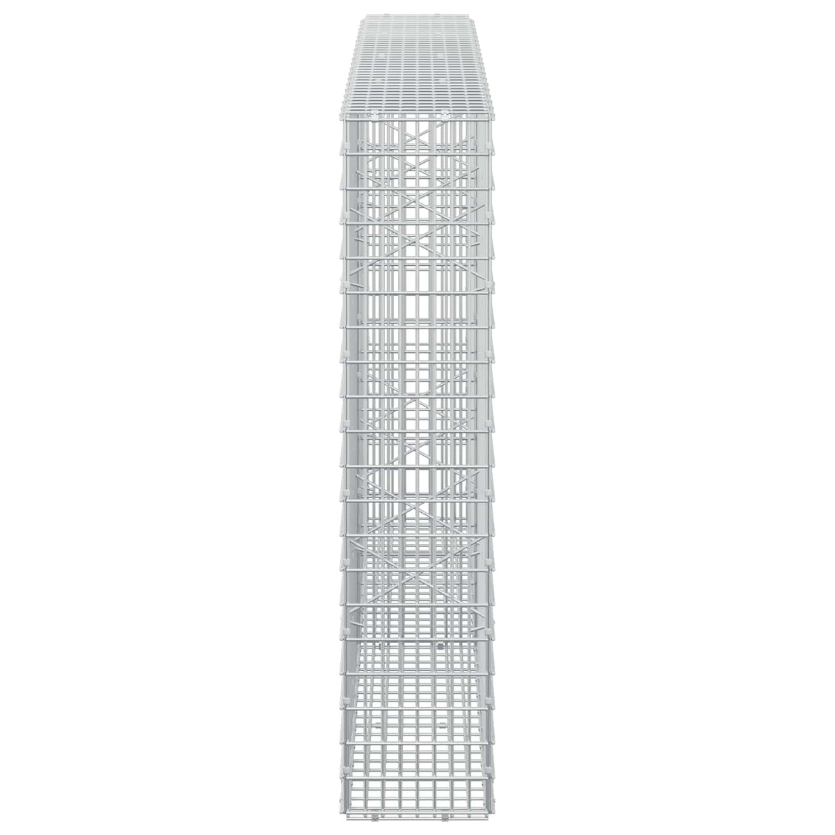 vidaXL Gabion z drutu 3,5 mm i siatką 5x2,5 cm 200x20x100 cm