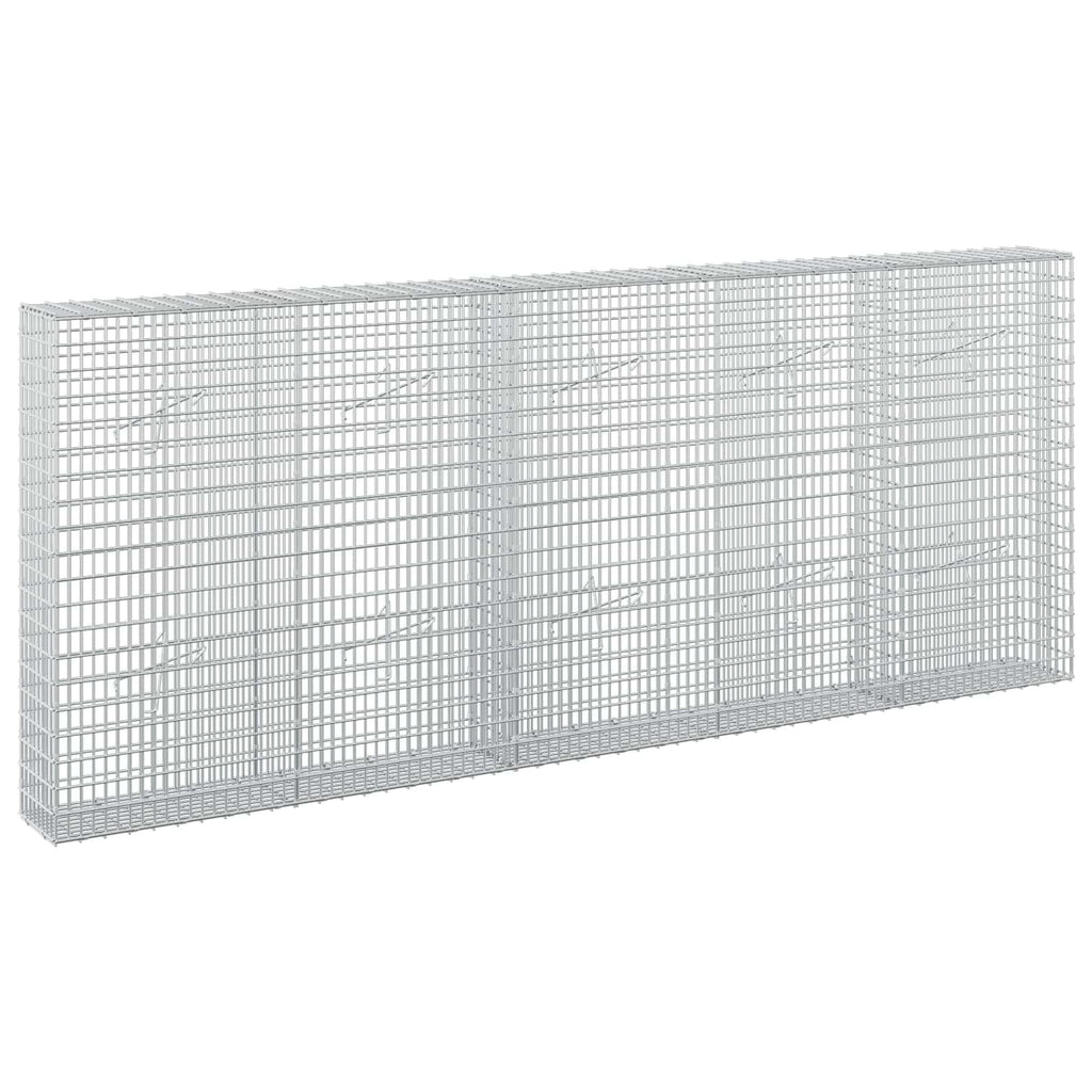 vidaXL Gabion z drutu 3,5 mm i siatką 5x2,5 cm 250x20x100 cm