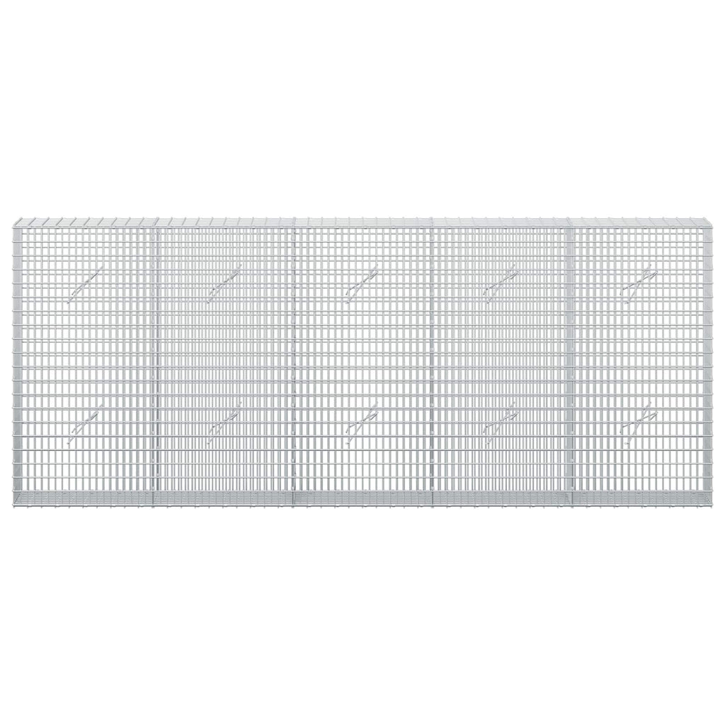 vidaXL Gabion z drutu 3,5 mm i siatką 5x2,5 cm 250x20x100 cm