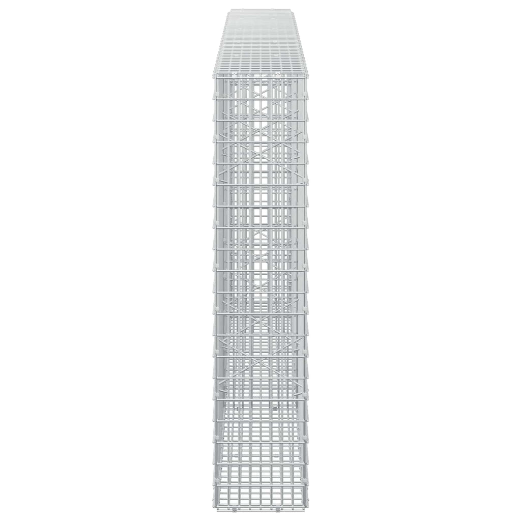 vidaXL Gabion z drutu 3,5 mm i siatką 5x2,5 cm 250x20x100 cm