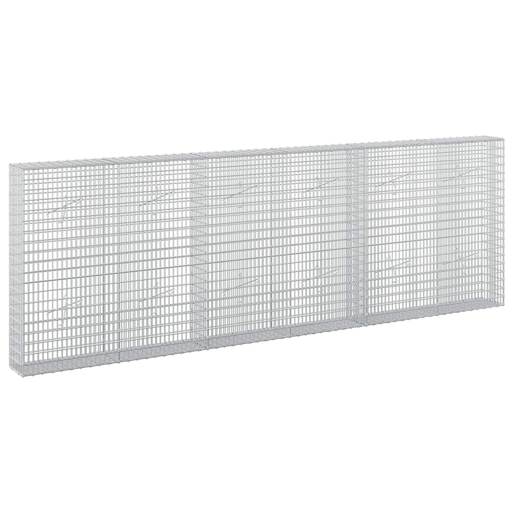 vidaXL Gabion z drutu 3,5 mm i siatką 5x2,5 cm 300x20x100 cm