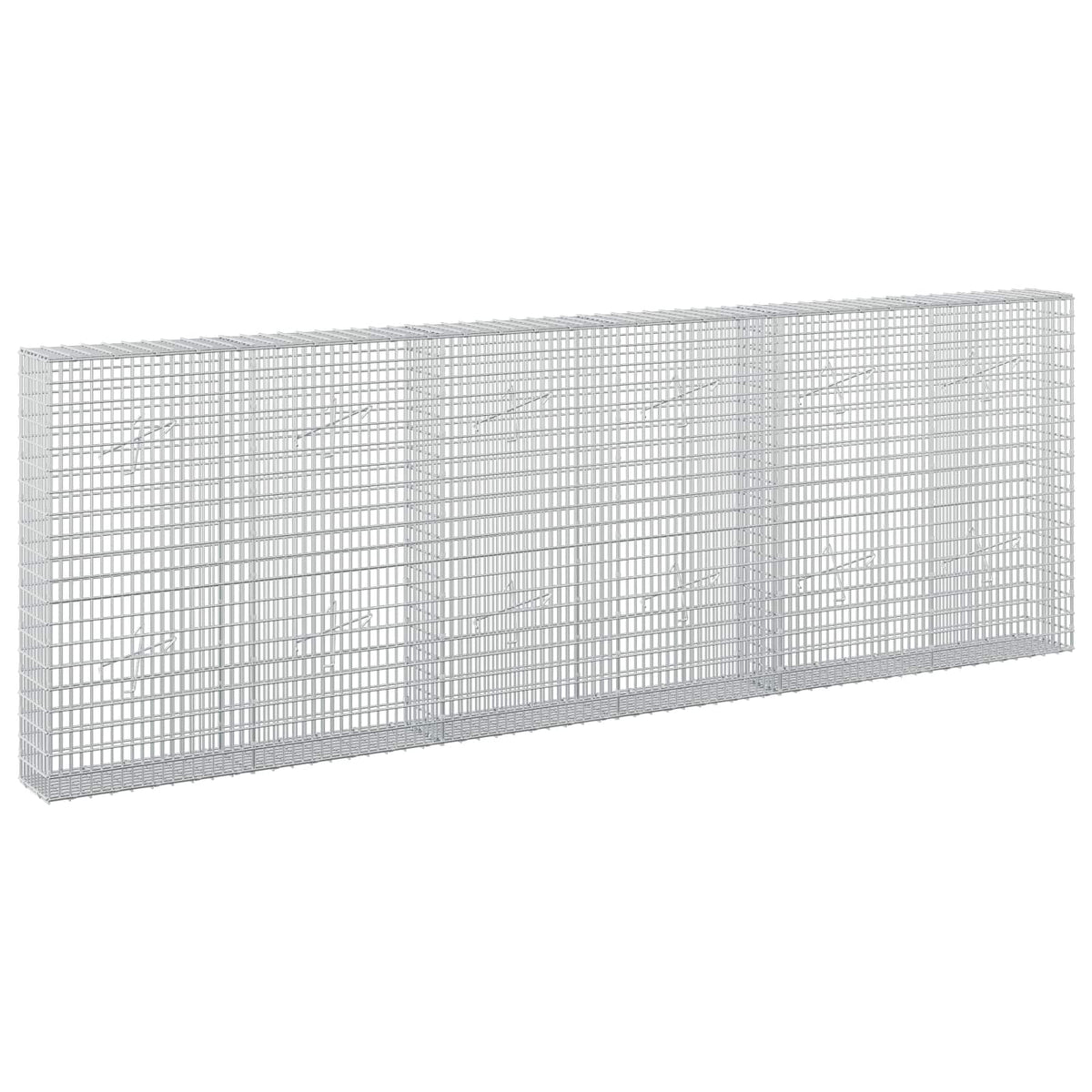 vidaXL Gabion z drutu 3,5 mm i siatką 5x2,5 cm 300x20x100 cm