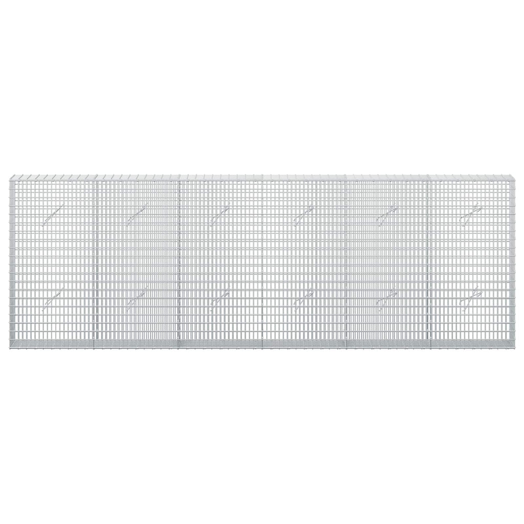 vidaXL Gabion z drutu 3,5 mm i siatką 5x2,5 cm 300x20x100 cm