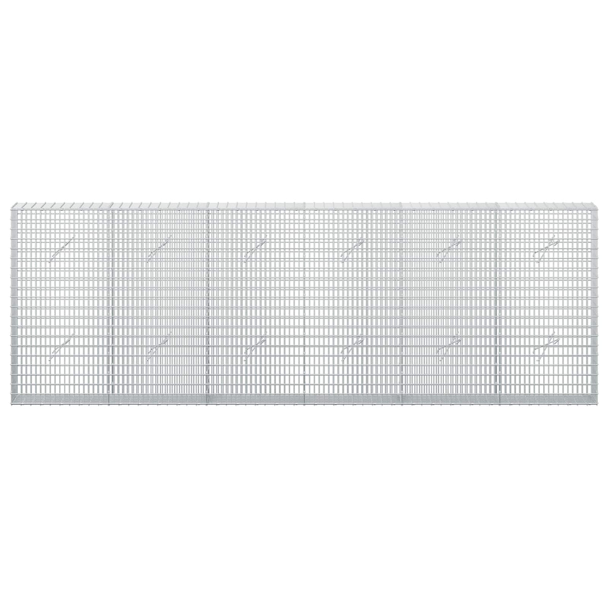 vidaXL Gabion z drutu 3,5 mm i siatką 5x2,5 cm 300x20x100 cm