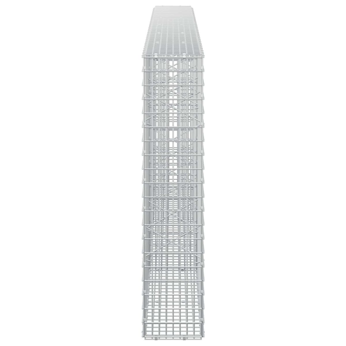 vidaXL Gabion z drutu 3,5 mm i siatką 5x2,5 cm 300x20x100 cm