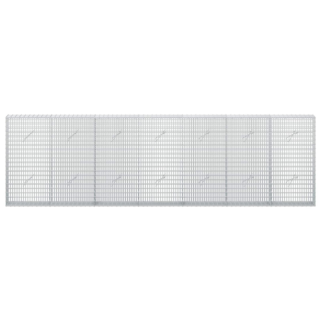 vidaXL Gabion z drutu 3,5 mm i siatką 5x2,5 cm 350x20x100 cm