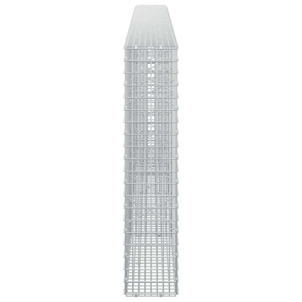 vidaXL Gabion z drutu 3,5 mm i siatką 5x2,5 cm 350x20x100 cm