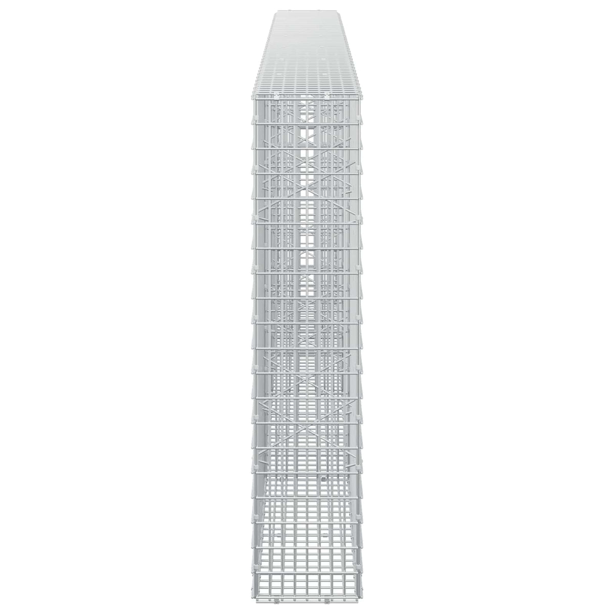 vidaXL Gabion z drutu 3,5 mm i siatką 5x2,5 cm 350x20x100 cm