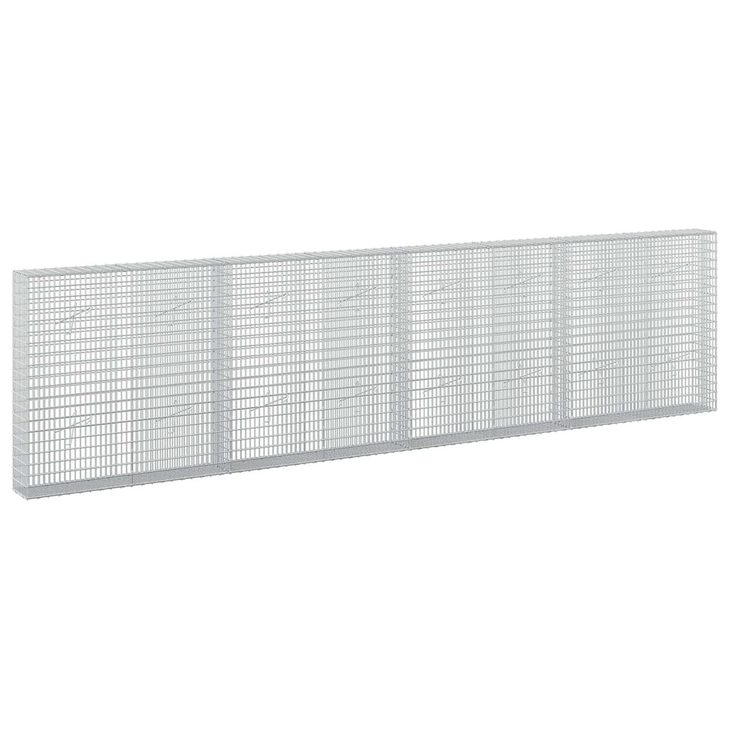 vidaXL Gabion z drutu 3,5 mm i siatką 5x2,5 cm 400x20x100 cm
