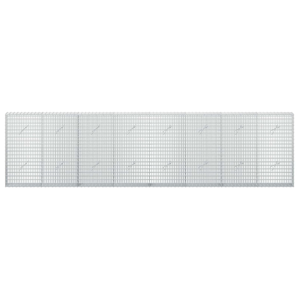 vidaXL Gabion z drutu 3,5 mm i siatką 5x2,5 cm 400x20x100 cm
