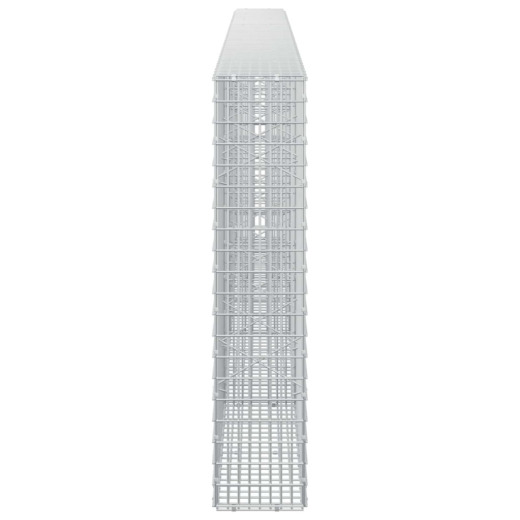 vidaXL Gabion z drutu 3,5 mm i siatką 5x2,5 cm 400x20x100 cm