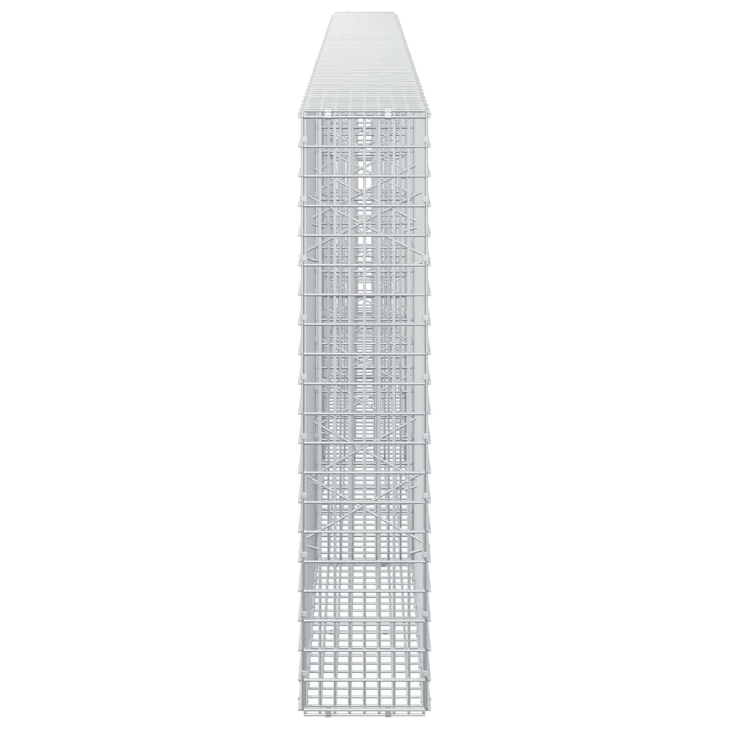 vidaXL Gabion z drutu 3,5 mm i siatką 5x2,5 cm 450x20x100 cm