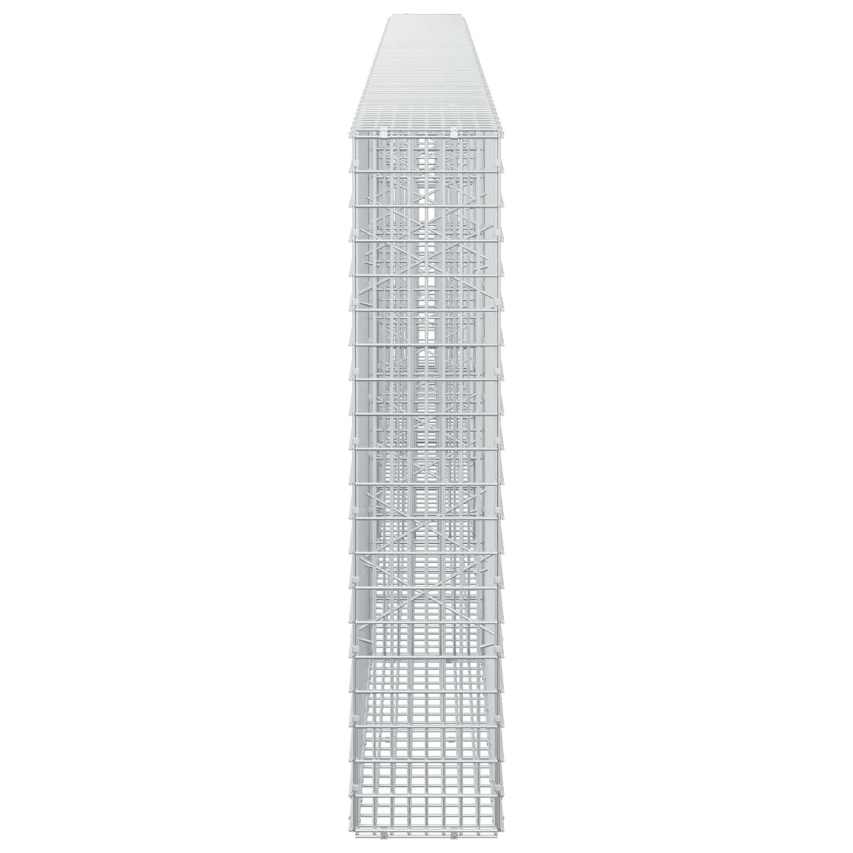 vidaXL Gabion z drutu 3,5 mm i siatką 5x2,5 cm 450x20x100 cm